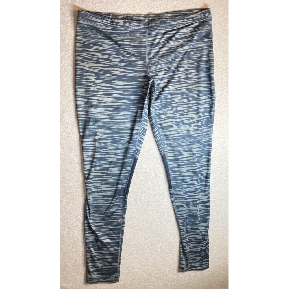 Nike Leggings Sz Xxl W Gray Mesh Knee Running Gym Athletic Power Tight